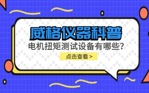 威格儀器-電機(jī)扭矩測試設(shè)備有哪些？插圖