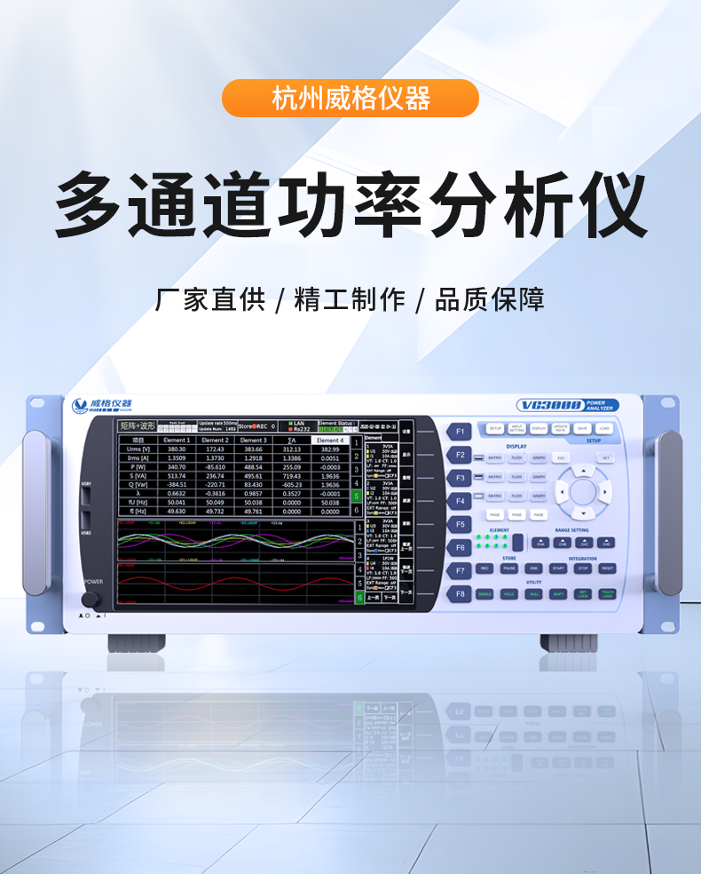 威格新品-多通道，多功能、高精度功率分析儀VG3000系列 廠家直銷 質(zhì)量保障插圖